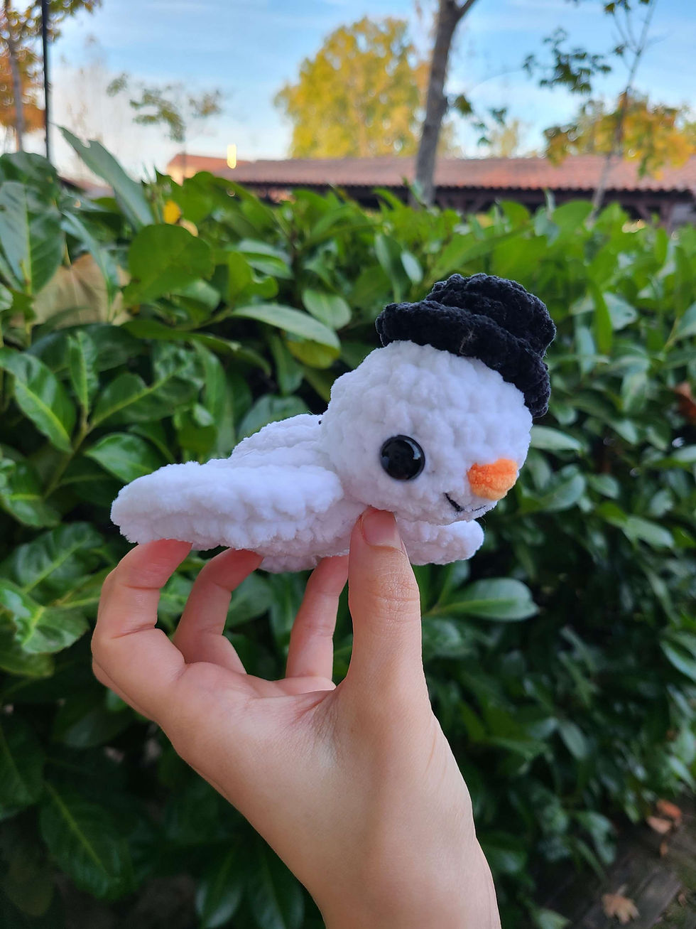 Miniature : Petite peluche tortue de mer bonhomme de neige 
