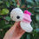 Miniature : Peluche tortue de mer macaron framboise 