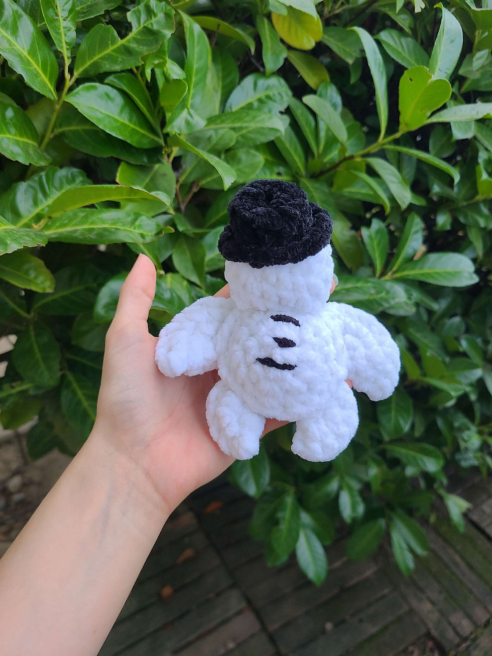 Miniature : Petite peluche tortue de mer bonhomme de neige 