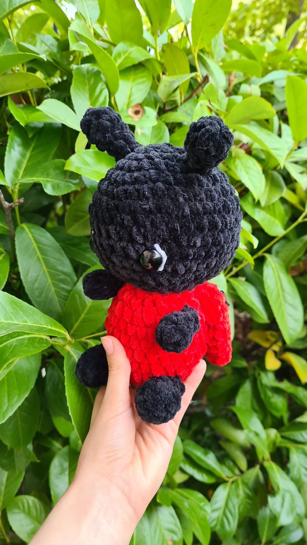 Peluche coccinelle sur commande (réception après Noël )