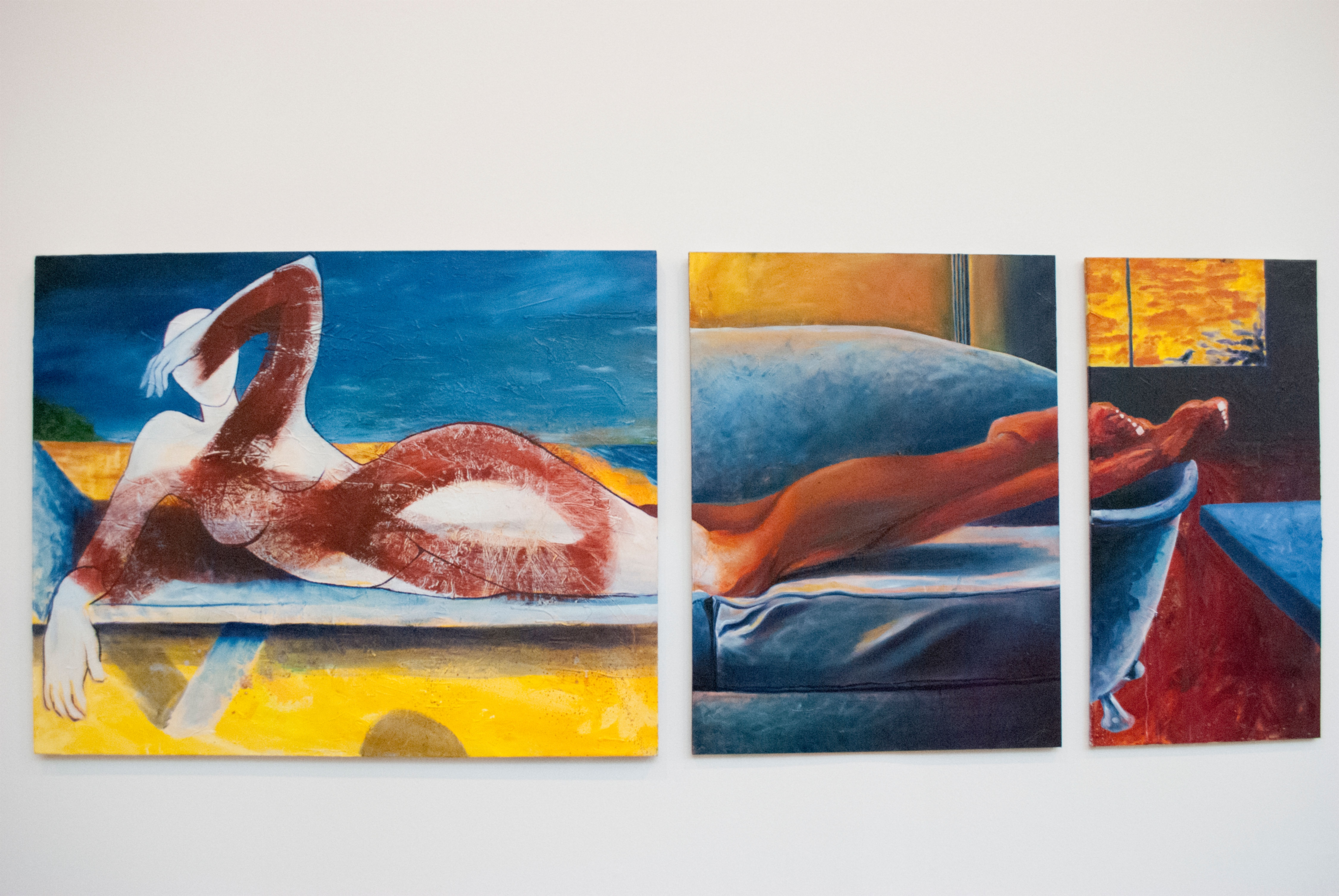 "Stranger Friend or Lover" 48x120, Oil on Canvas