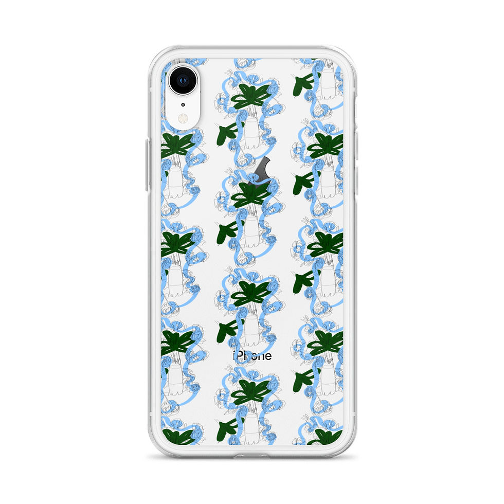 Thumbnail: Blue Blooms Clear Case for iPhone®