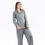 Miniatura: Pijama gris manga larga y pantalon