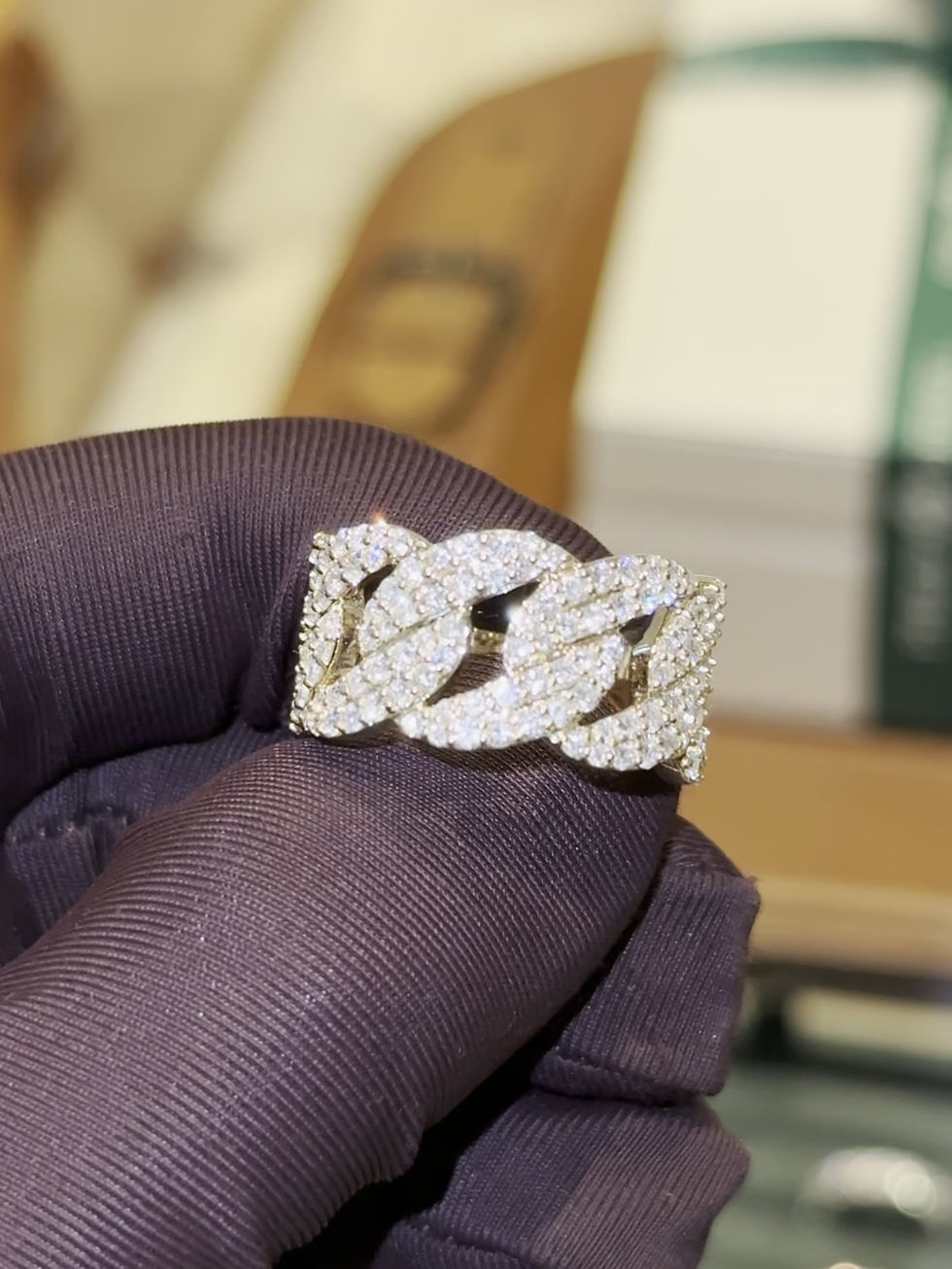 Thumbnail: Cuban Pave Ring