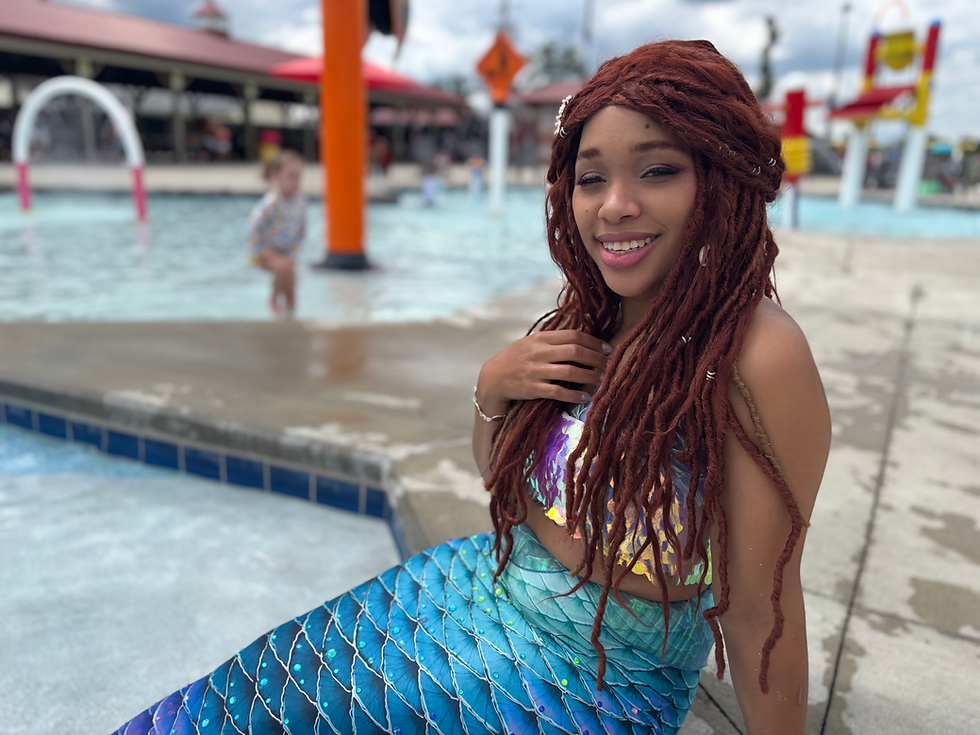 Live Action Ariel the Little Mermaid Fin and clam bra