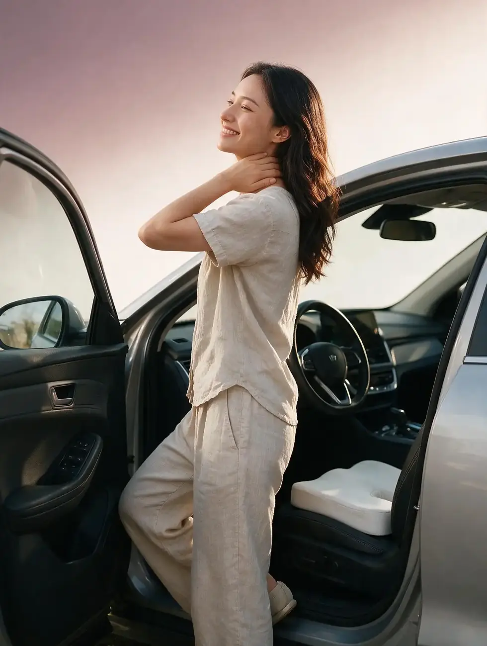 Thumbnail: Seat cushion memory foam used for comfortable car travel support