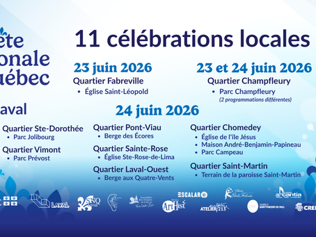 Dévoilement de la programmation des célébrations lavalloises 2026 de la Fête nationale du Québec
