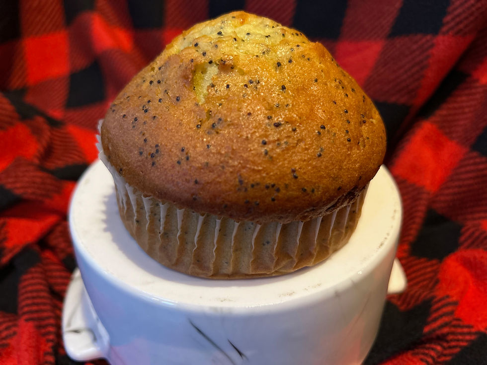 Jumbo Lemon Poppyseed Muffin