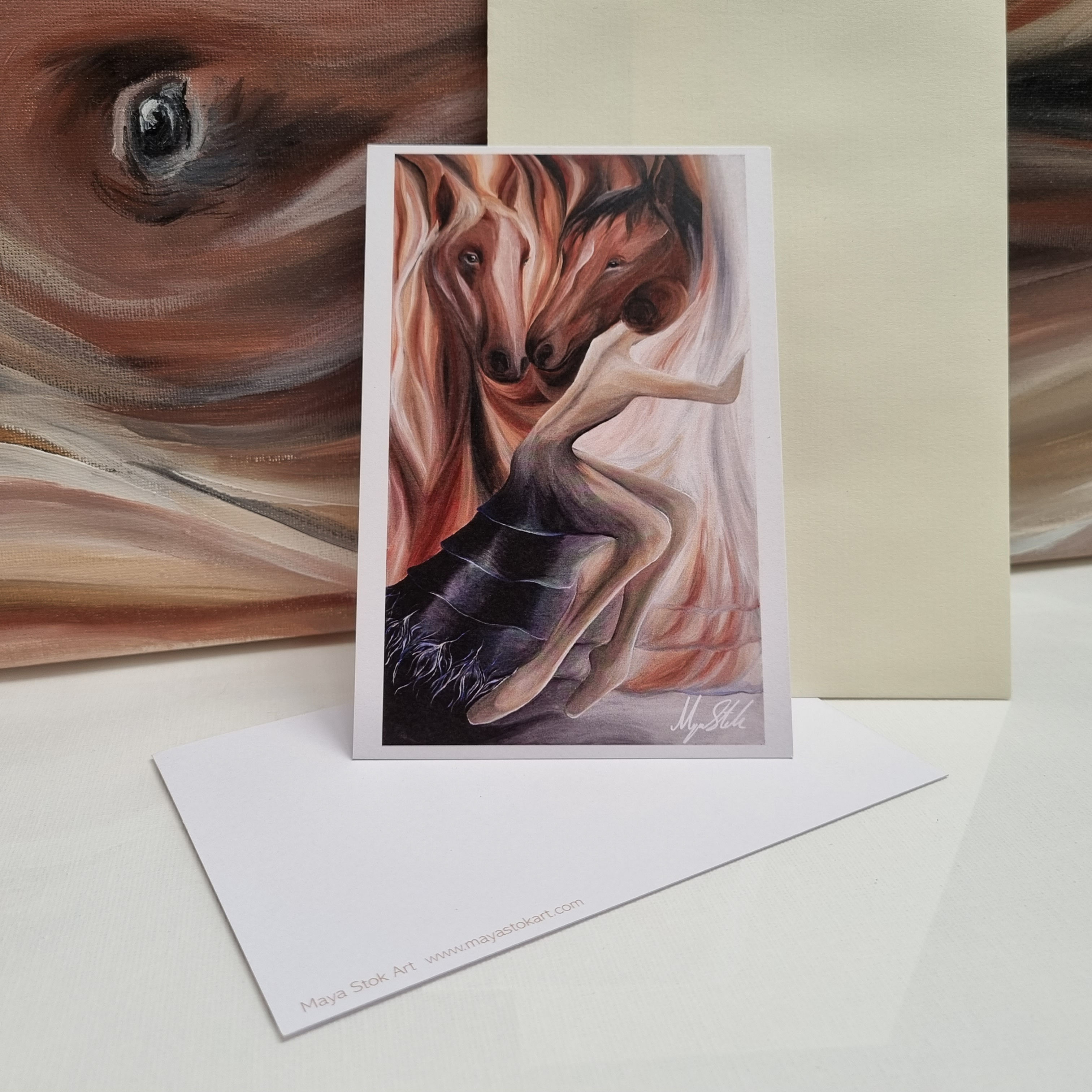 "Horses" Greeting card