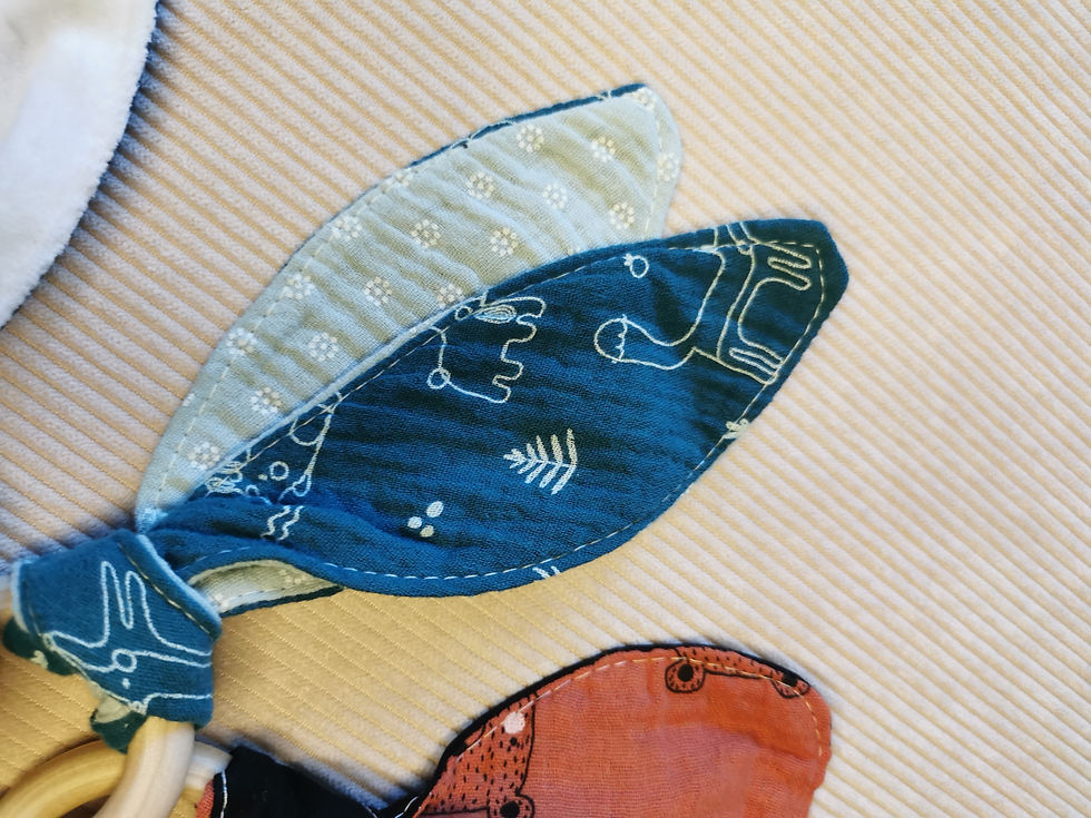 Miniature : Anneau de dentition/Hochet oreilles de lapin