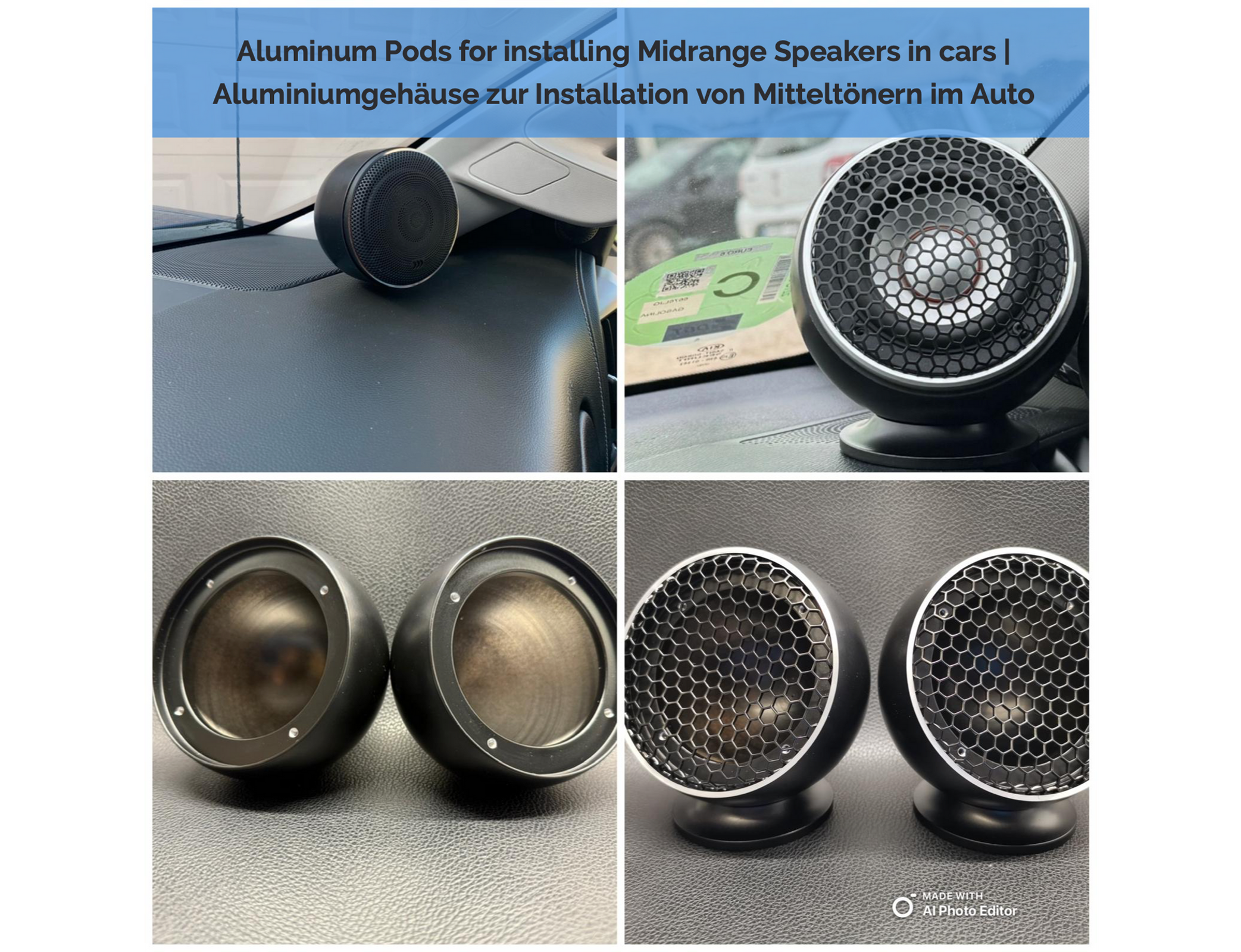 Alu-Pods for Midrange CDT AUDIO