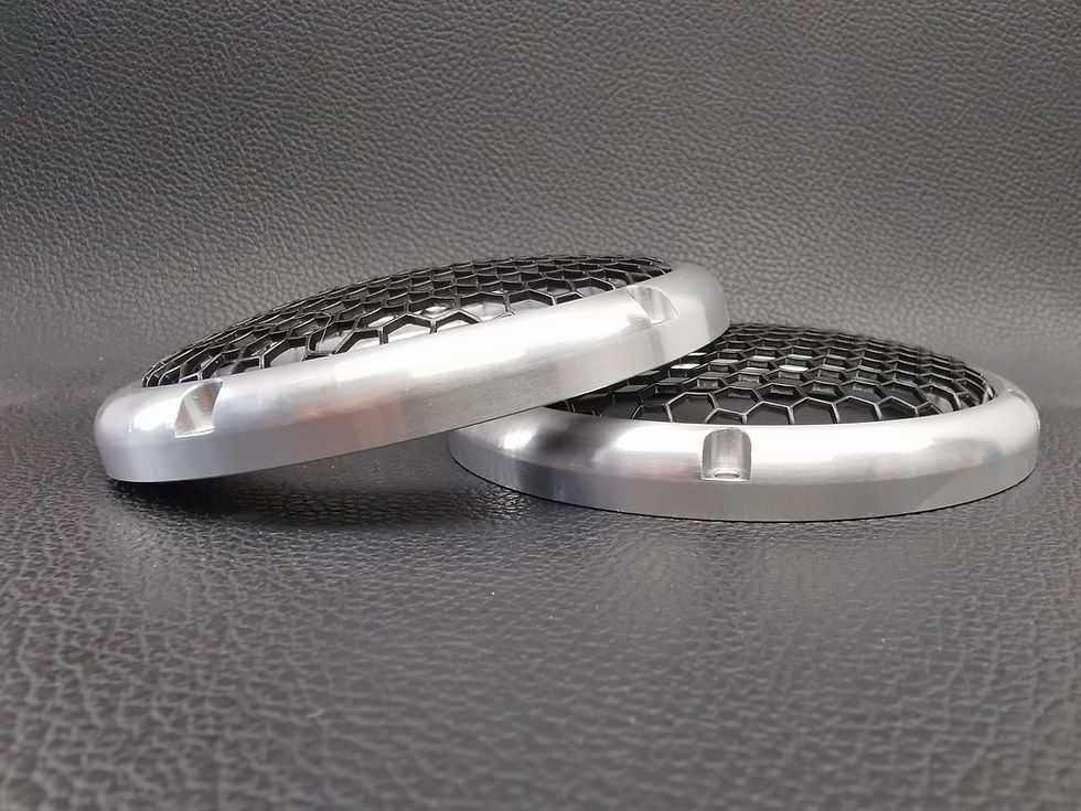 Miniaturbild: Dayton Audio Aluminiumringe mit Gitter für Mitteltöner, Ø110mm