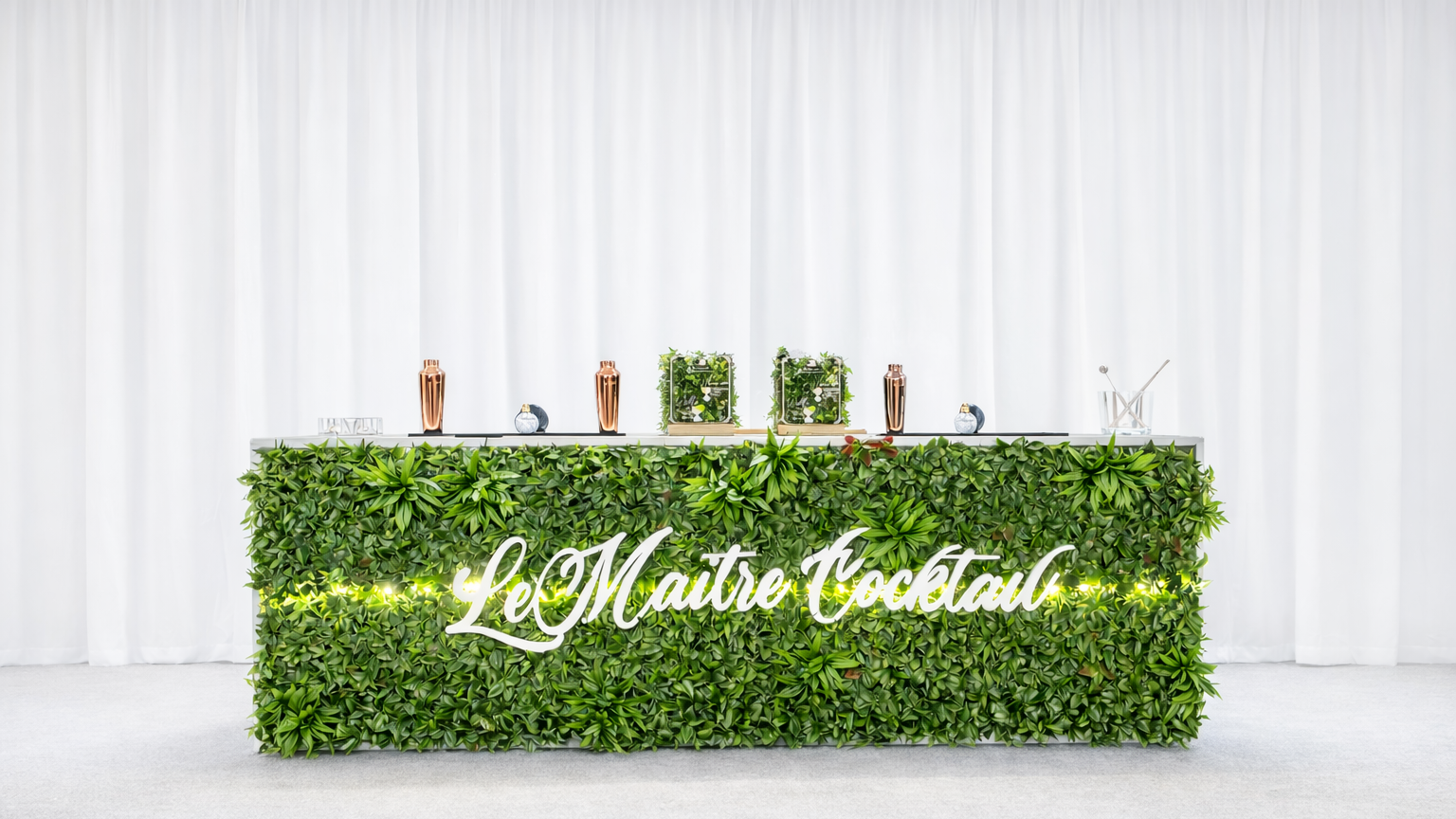 bar a cocktail blanc mariage