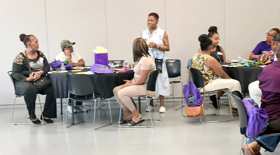Attendees participating in an interactive mental health workshop discussion.