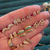 Thumbnail: Strawberry Popsicle - 14k Solid Yellow Gold Studs