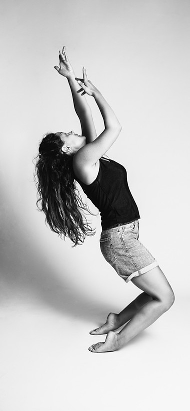 Portrait photo expressif d'une danseuse / comédienne. Photographe en Auvergne, Cantal.