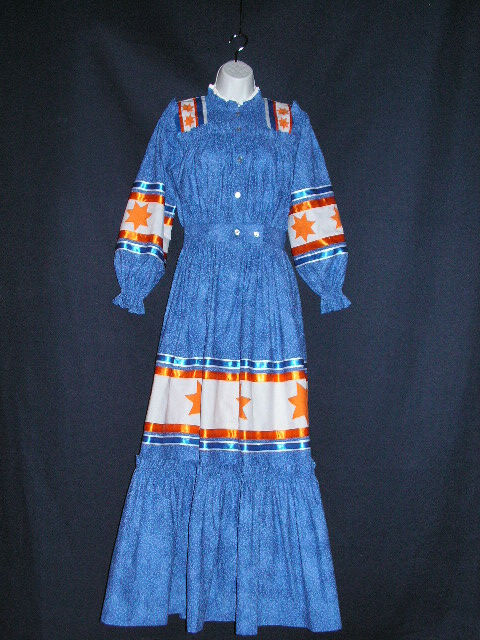 Blue Orange Cherokee Tear Dress