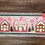 Thumbnail: wool hand hooked gingerbread village rug runner