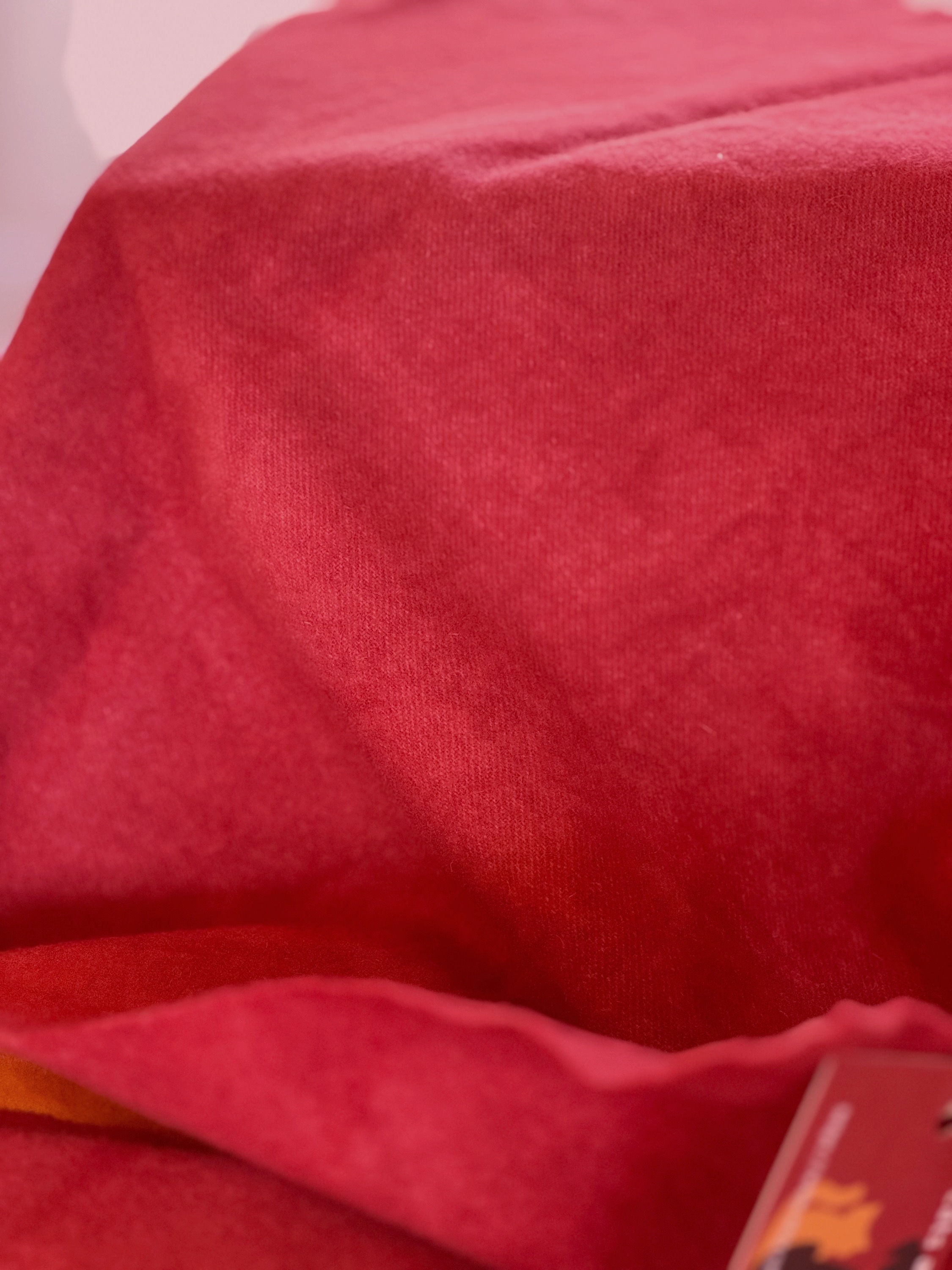 Hand dyed wool, Auburn Red