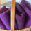 Thumbnail: Hand dyed wool fat quarter, Blue Plum plaid