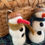 Thumbnail: side view needle felted snowmen