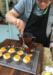 Making Jaffa Cakes
