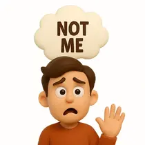 Not Me Boy - White Bacground