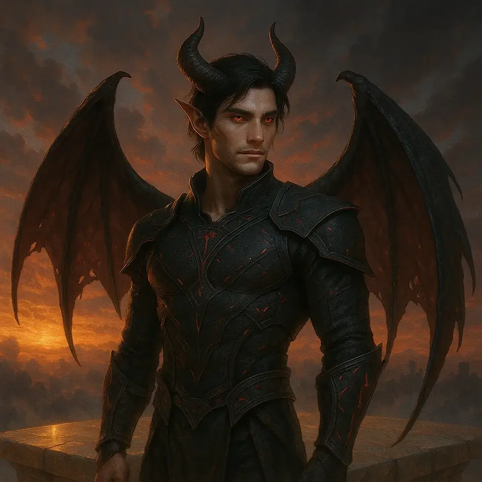 Angel and Demon Couple PFP | Fantasy Matching Profile Picture for Gamers - Boy