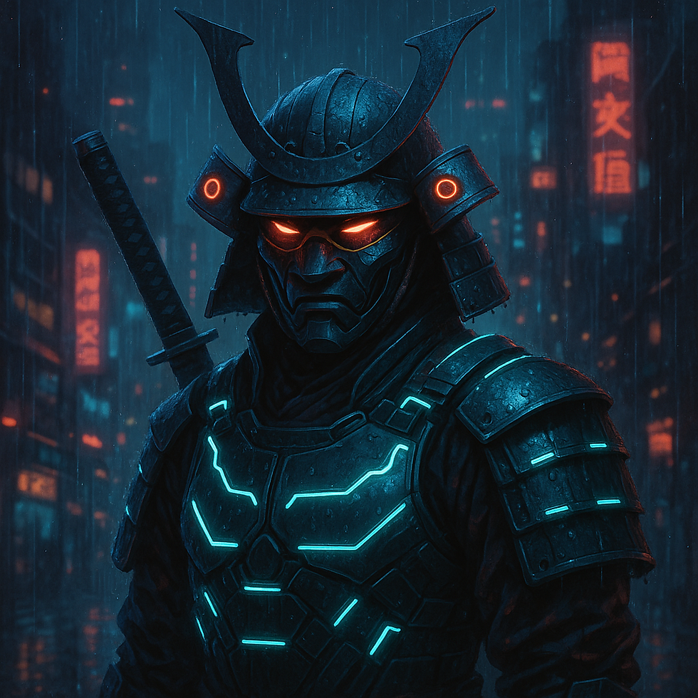 The Rise of Raiken: The Last Cyberpunk Samurai in a Neon City, pfp, Avatar