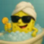 Funny Sponge Warrior PFP | Epic Bubble Battle for Gamers
