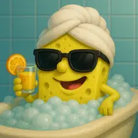 Funny Sponge Warrior PFP | Epic Bubble Battle for Gamers