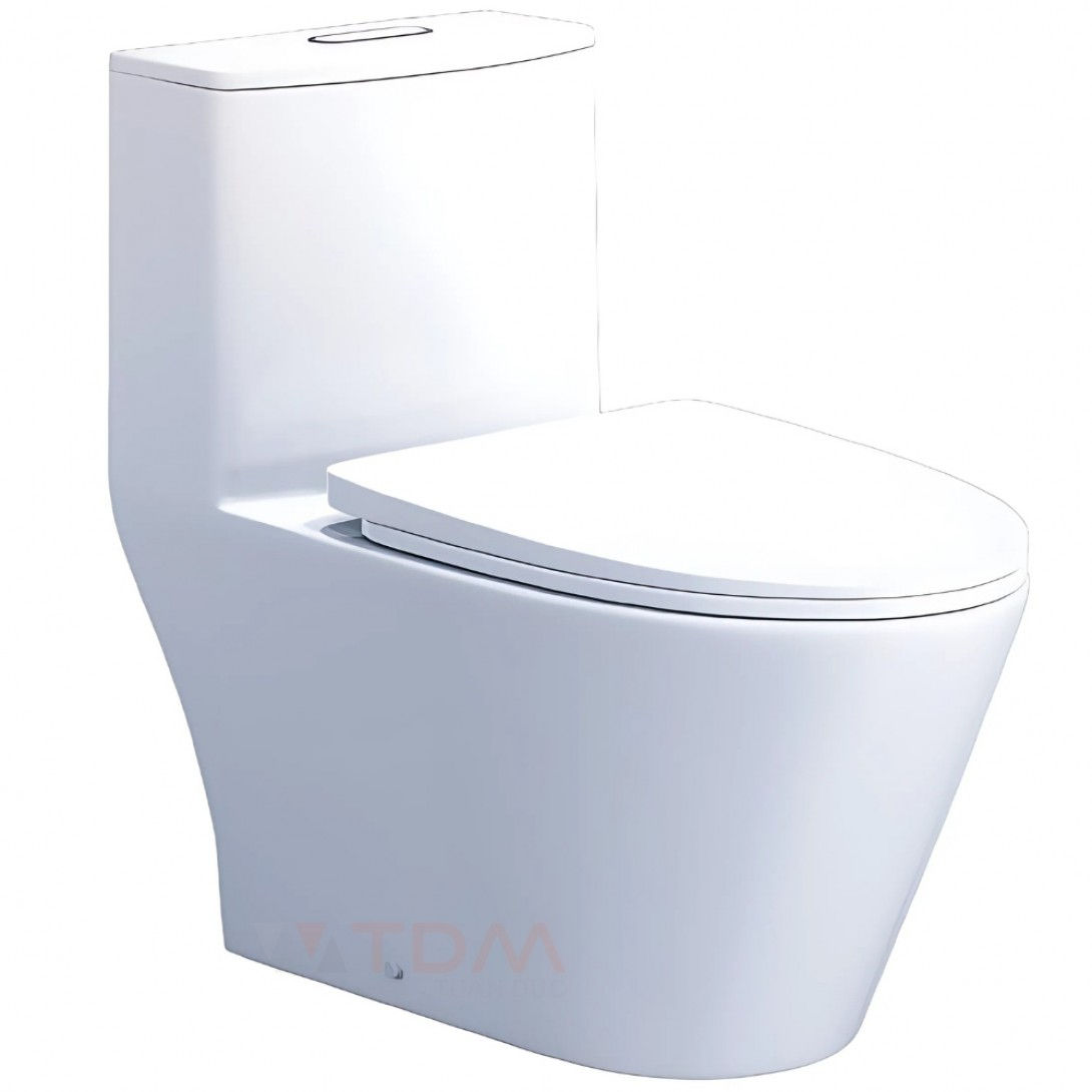Bồn Cầu CAESAR C1363 (CD1363) 1 Khối Nắp Êm - hình 1