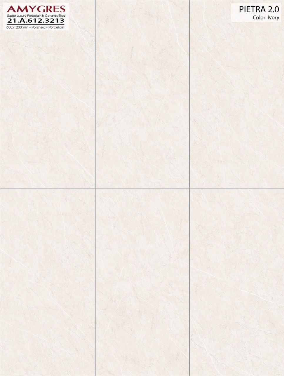 Gạch ốp lát Á Mỹ 600x1200mm Pietra 2.0 3213 - AMY Tây Hà