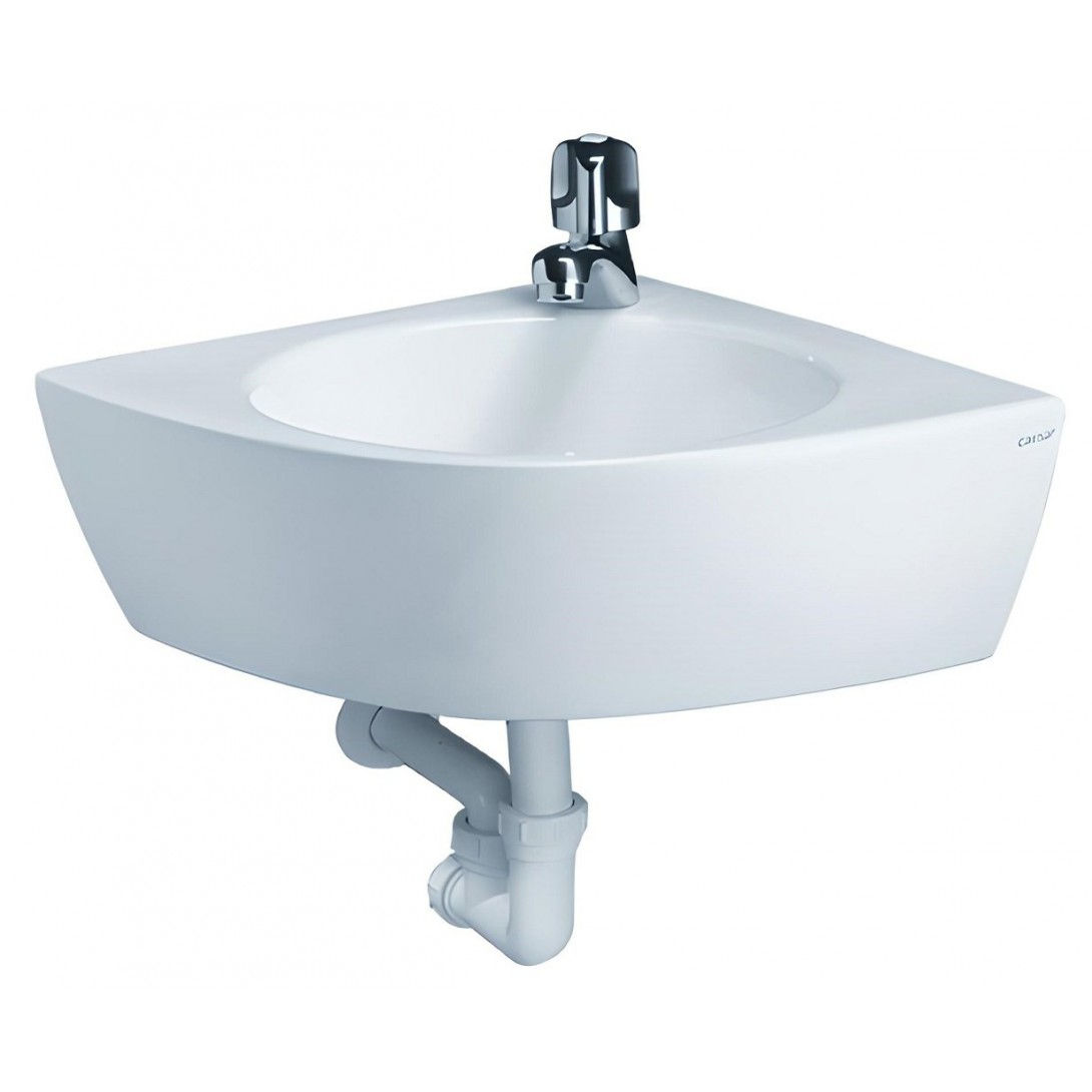 Chậu Rửa Lavabo CAESAR L2014 Góc Treo Tường - hình 1