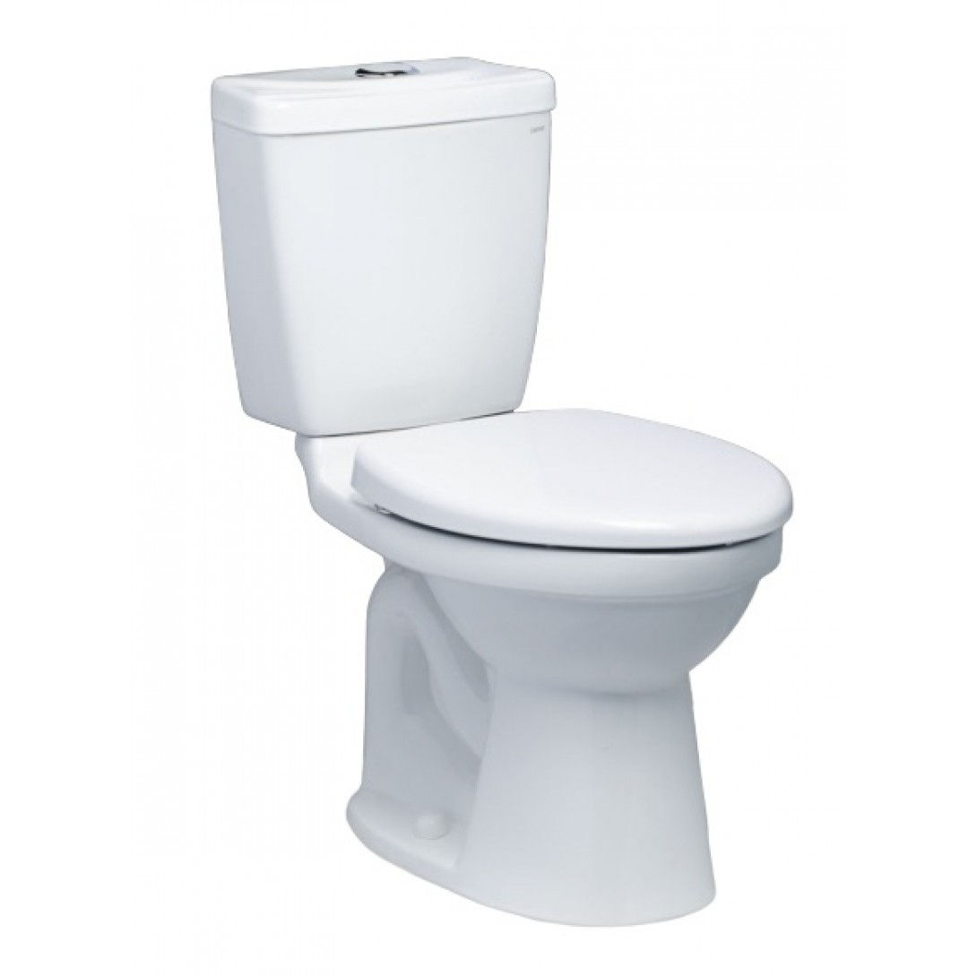 Bàn Cầu CAESAR CTS1325 Thùng T1125 1 Nhấn Nắp Êm - hình 1