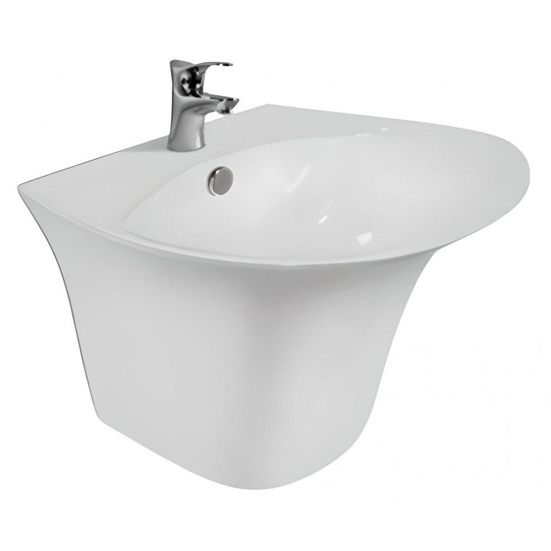 Chậu Rửa Lavabo Viglacera V63 Liền Khối Treo Tường - hình 1