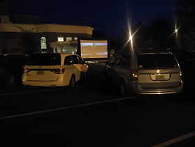 outdoor movie theater at a college in Indianapolis, IN