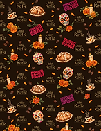 Patrón de Café y Día de Muertos.png