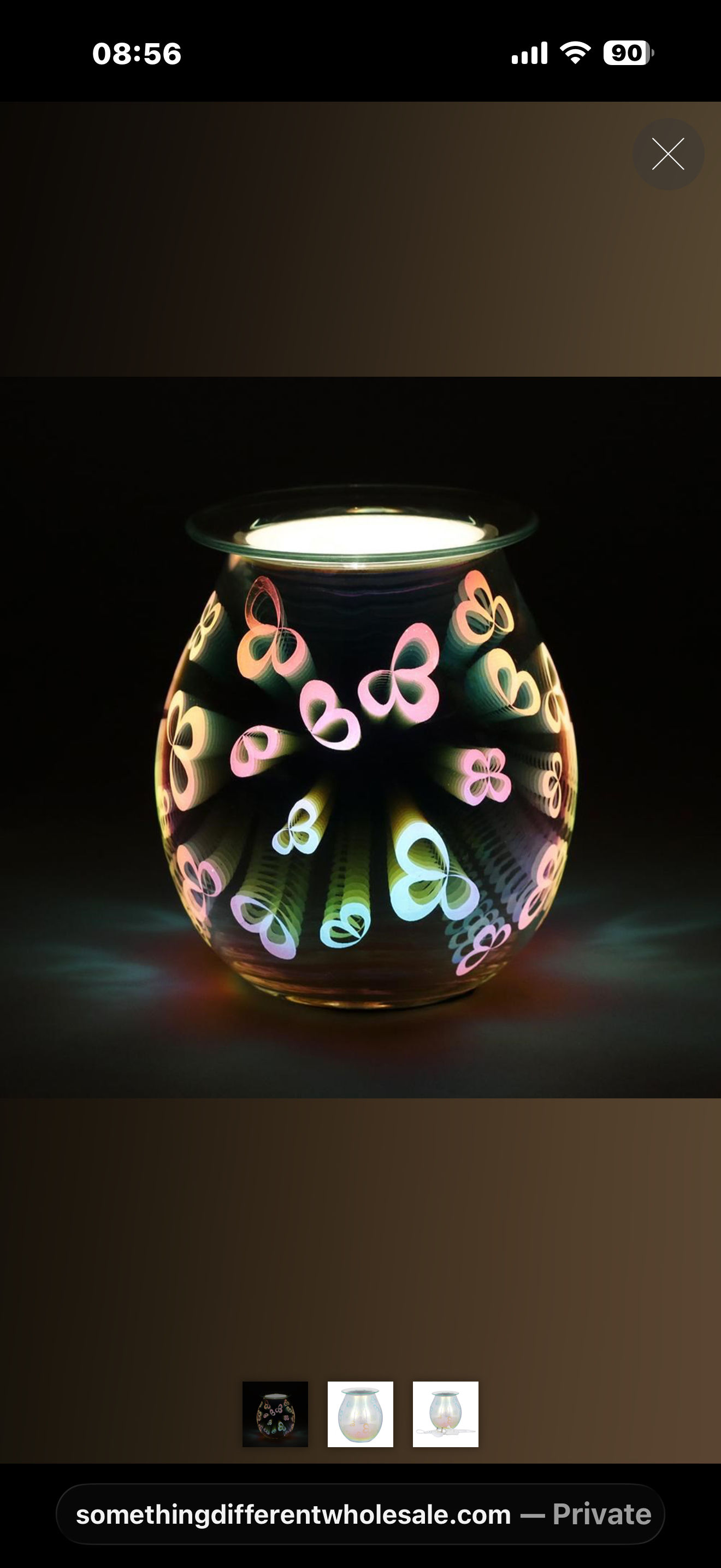 3D FLOWER PETAL LIGHT UP ELECTRIC OIL BURNER