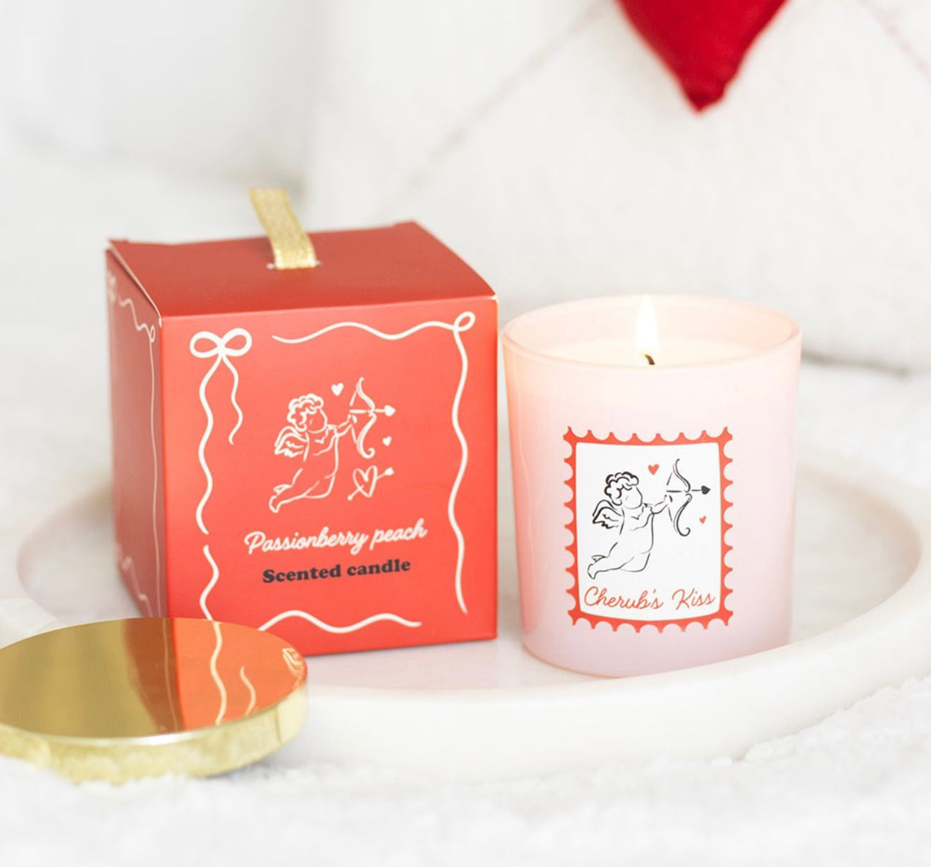 CHERUB'S KISS PASSIONBERRY PEACH CANDLE