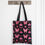 Thumbnail: FLAMING BUTTERFLY PRINT POLYCOTTON TOTE BAG
