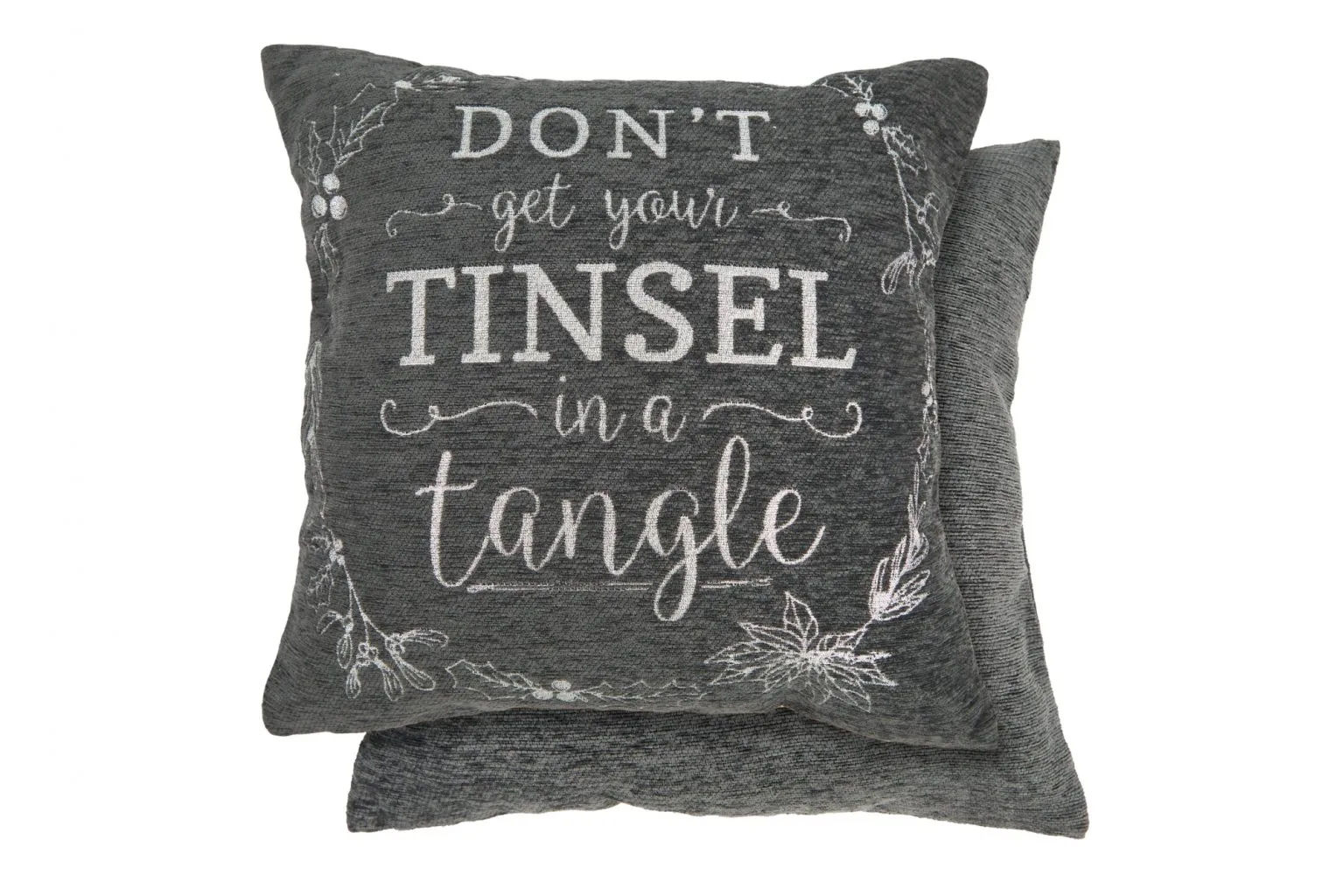 Don’t get your tinsel in a tangle cushion