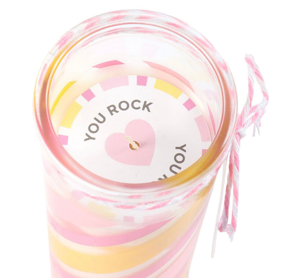Thumbnail: CANDY STRIPE CANDYFLOSS TUBE CANDLE