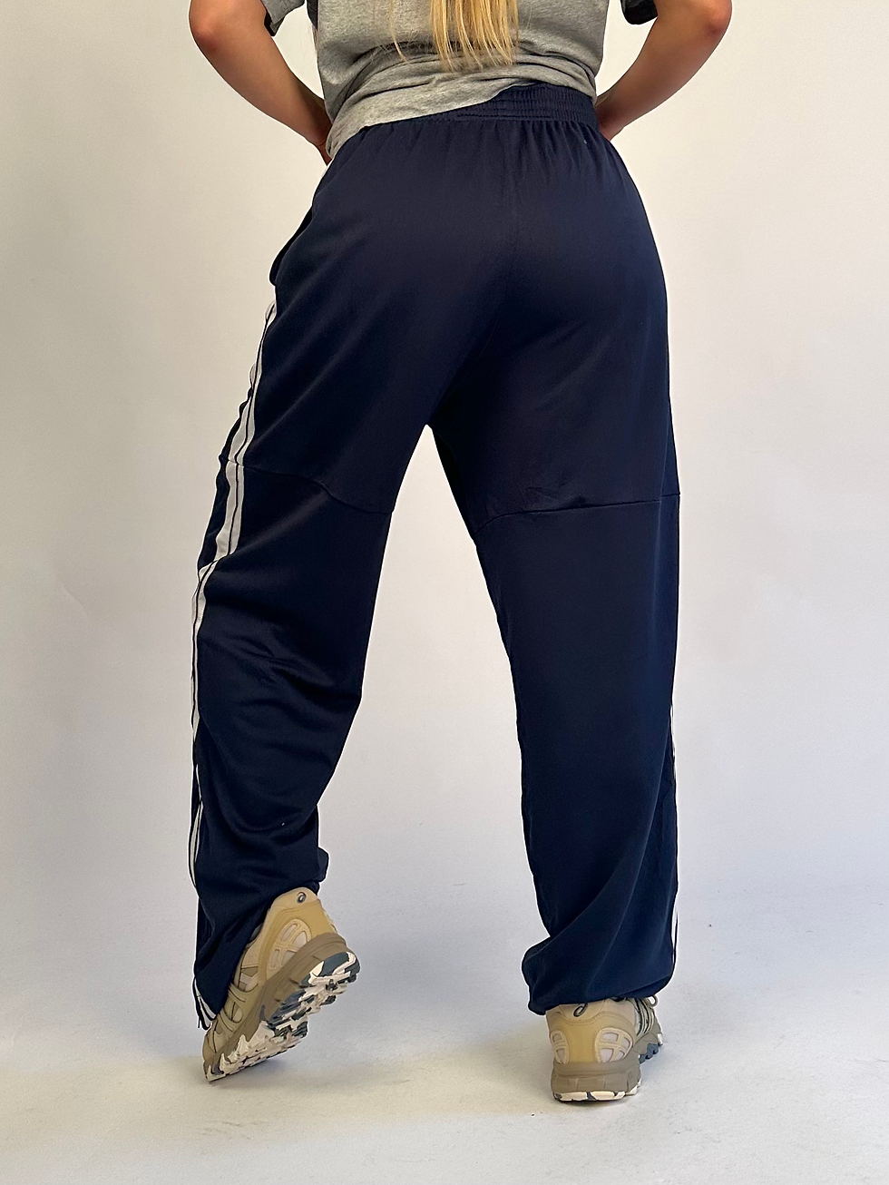 Thumbnail: 00s Nike Basketball Navy & White Straight Leg Joggers