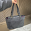 ภาพขนาดย่อ: 00s Signature Coach Gold Stud Black Genuine Leather Tote Shoulder Bag