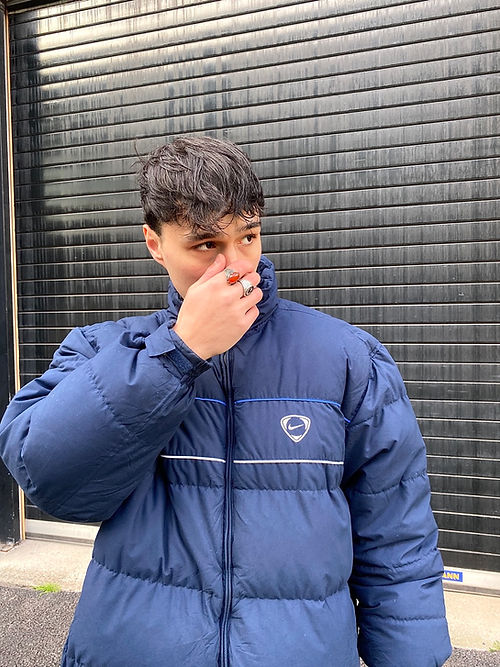 Nike Navy Blue Puffer Coat