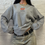 Miniatura: Vintage Nike UF Football Grey Graphic Embroidered Logo Crewneck Sweatshirt