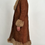 Miniatyrbild: 90s Brown Faux Fur Trim Suede Afghan Long Coat with Belt
