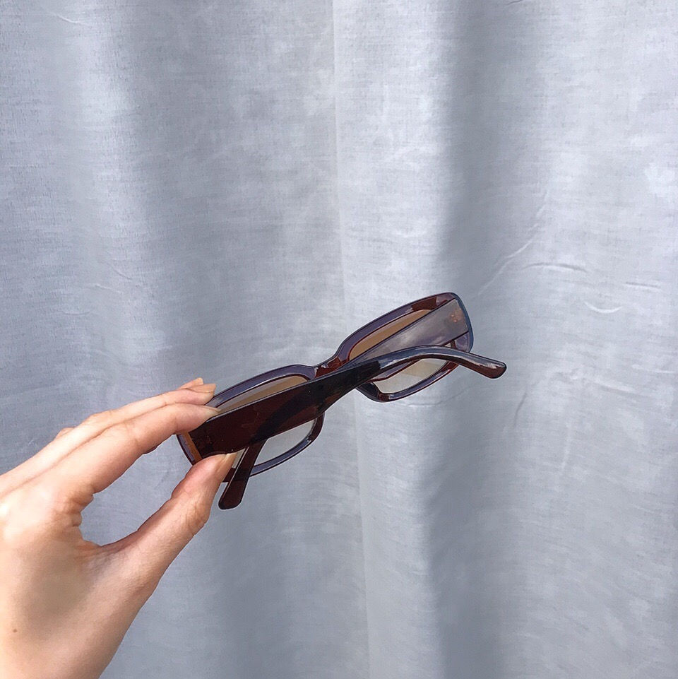 Thumbnail: Brown Rectangle Frame Tinted Sunglasses
