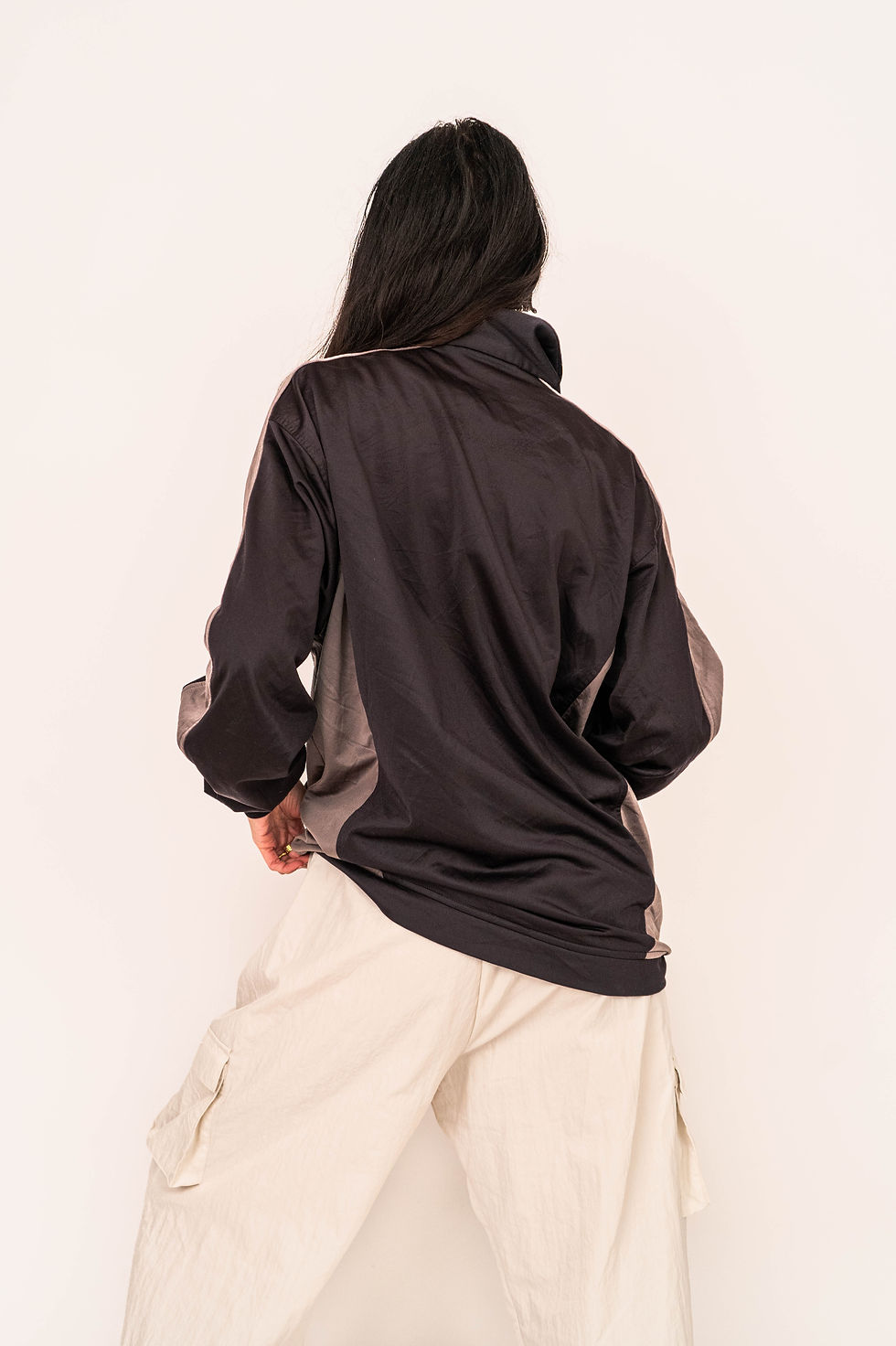 ภาพขนาดย่อ: Unisex Kappa Black & Grey Track Jacket